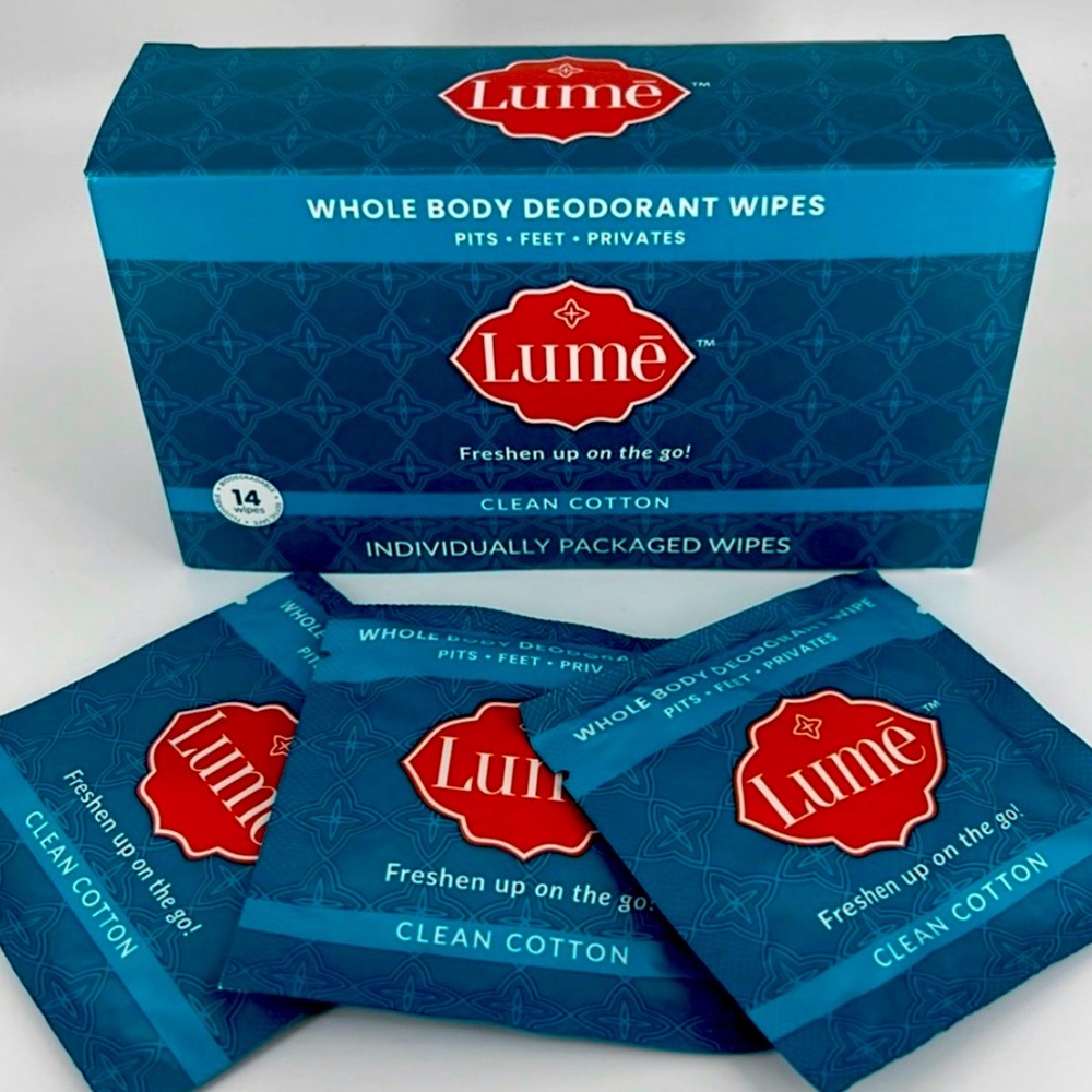 Individually Wrapped Deodorant Wipes Discontinued CLEAN COTTON Rare 5 wipes